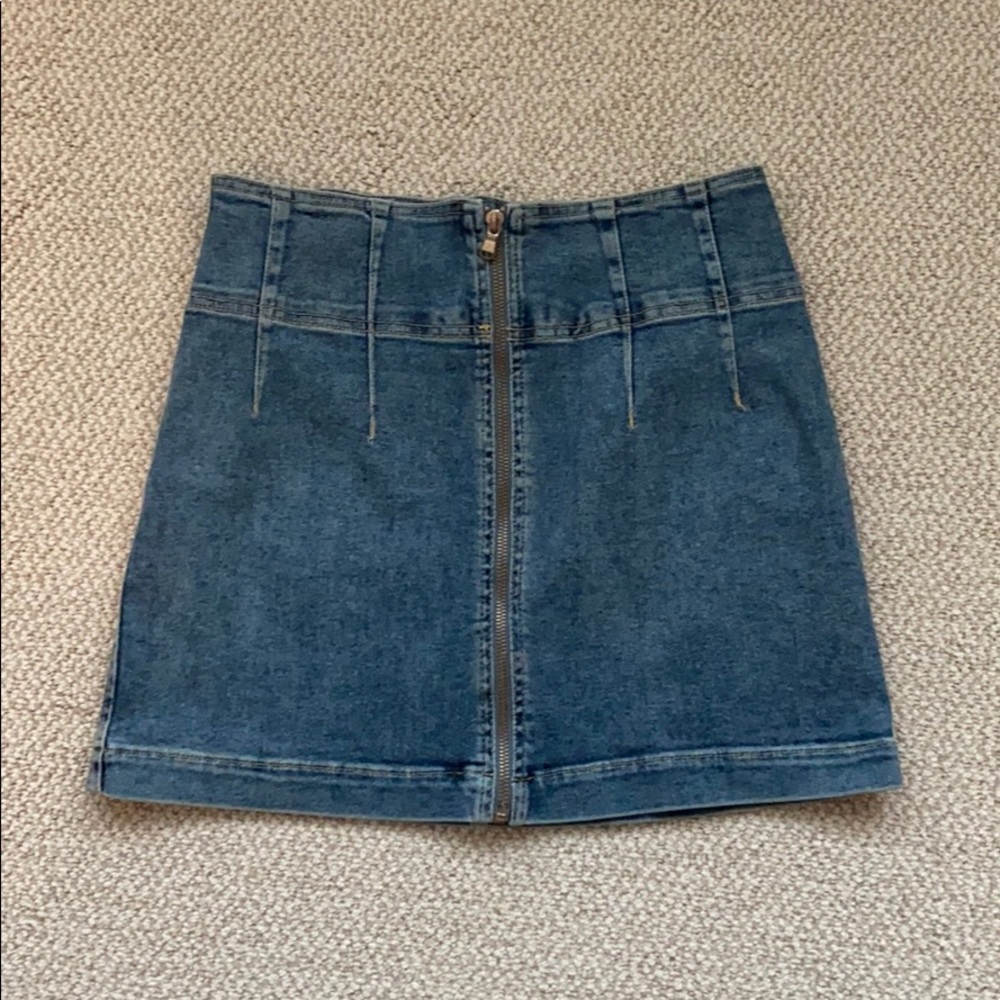 Free People Denim Skirt